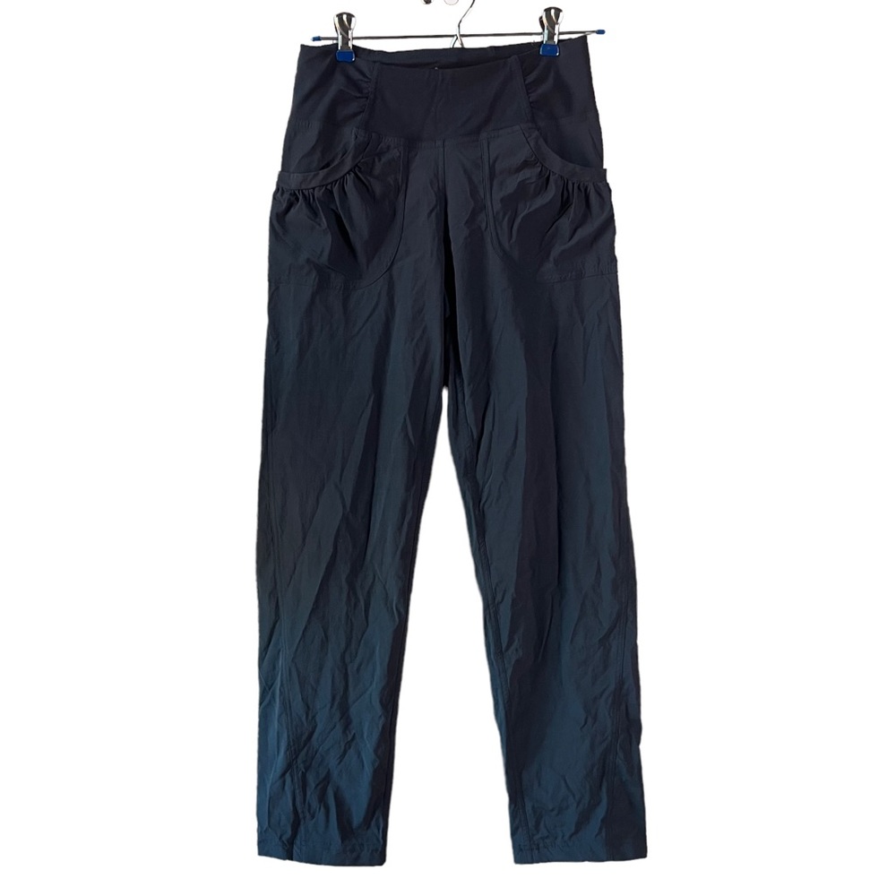 Prana Lightweight Nylon Waterproof Outdoor Hiking Pants. Black XS Petite